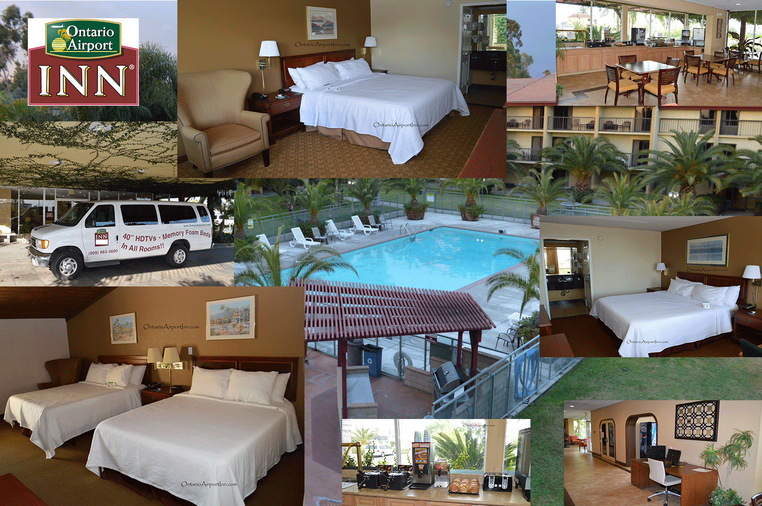 Collage photo of the hotel